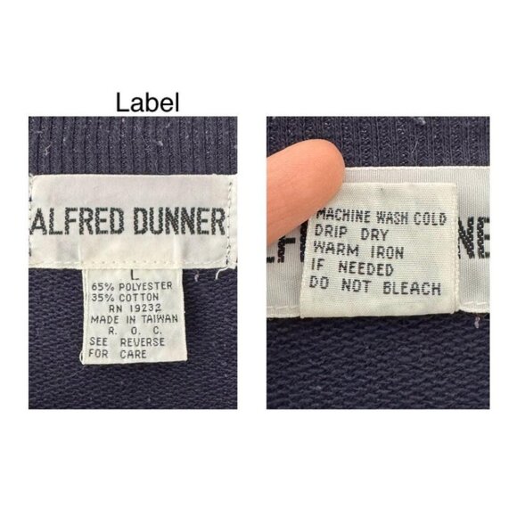 90s vintage navy blue sailor print nautical anchor embroidered pullover sweater - Picture 9 of 9